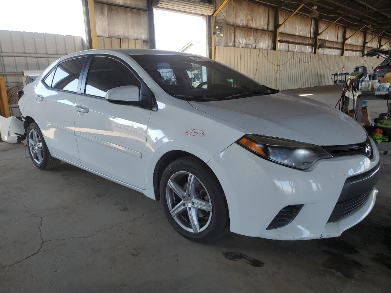 2016 Toyota Corolla VIN 2T1BURHE1GC695414 Copart auction photo, rear end damage thumbnail 4