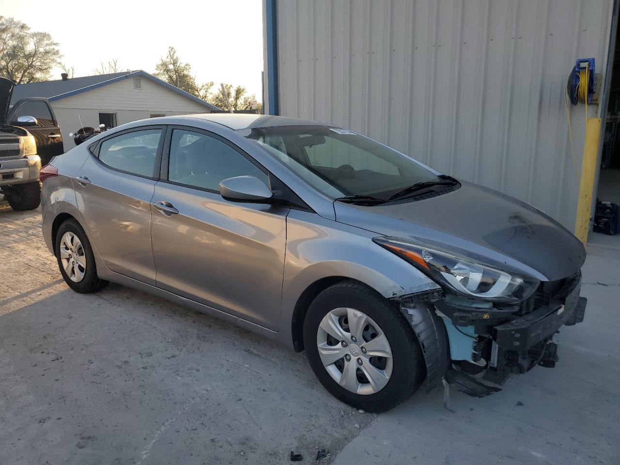 2016 Hyundai Elantra VIN 5NPDH4AE9GH739196 Copart auction photo, side damage thumbnail 4