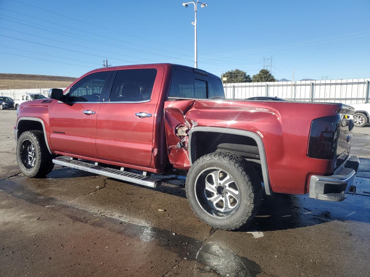 2015 GMC Sierra VIN 3GTU2VECXFG106875 Copart auction photo, rear end / front end damage thumbnail 2