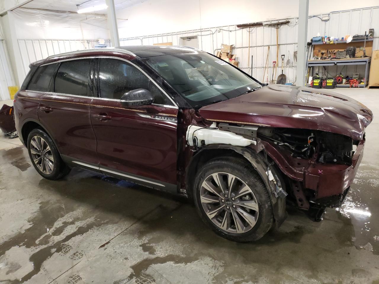 2020 Lincoln Corsair VIN 5LMCJ2D96LUL16300 Copart auction photo, front end / side damage thumbnail 4