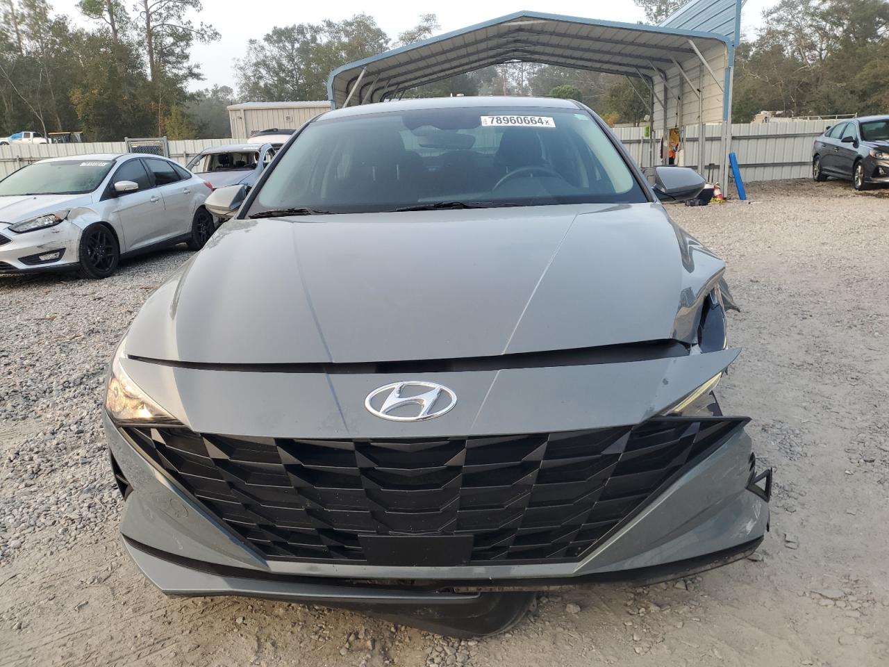 2022 Hyundai Elantra VIN KMHLS4AG5NU321621 Copart auction photo, front end / side damage thumbnail 5