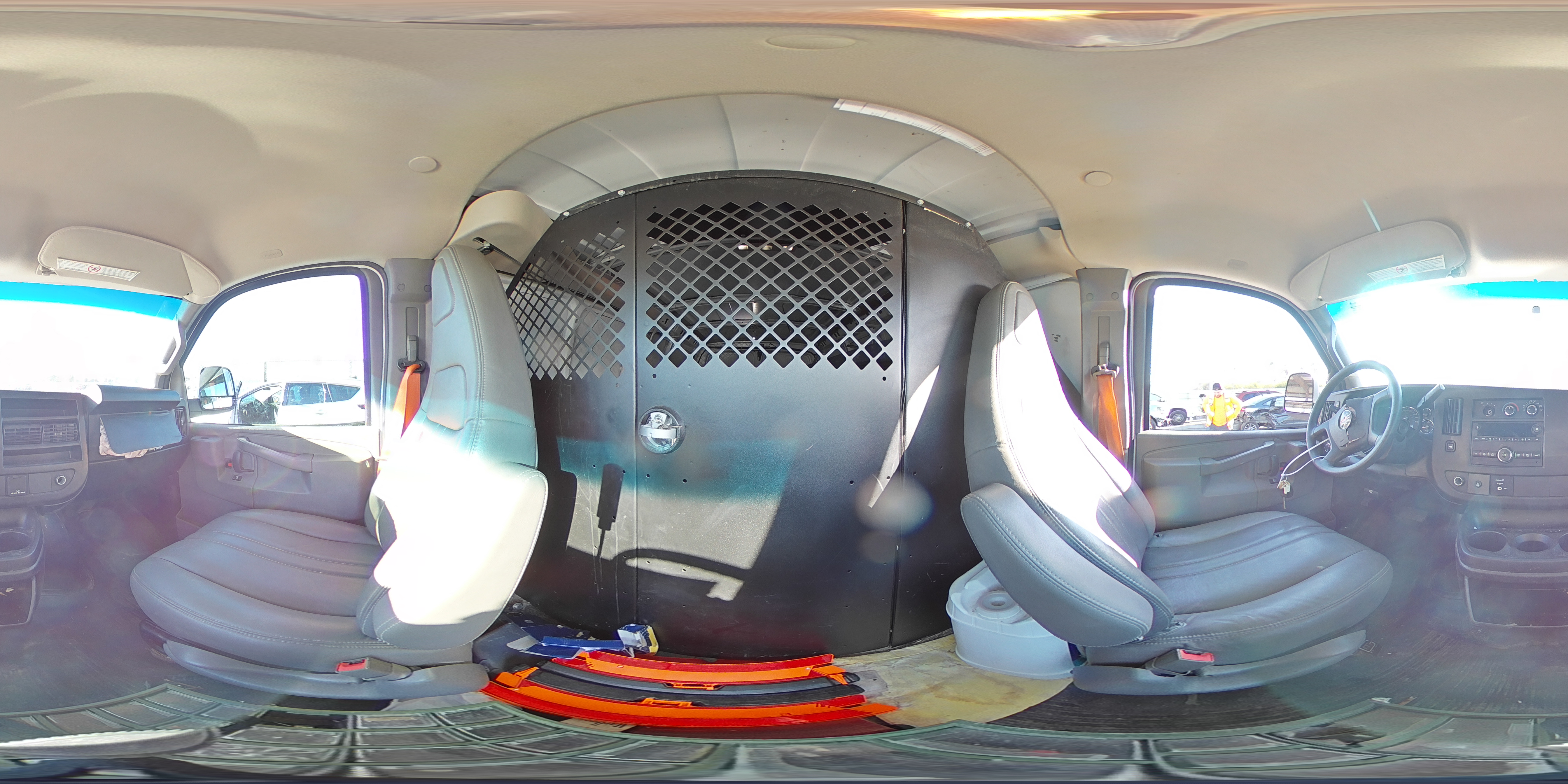 2017 GMC Savana VIN 1GTW7AFF4H1316191 Copart auction photo, front end damage thumbnail 15