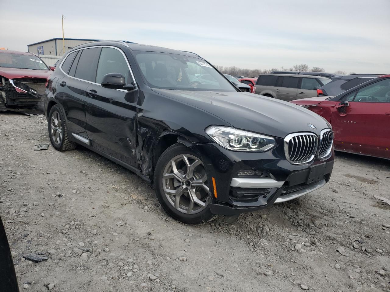 2020 BMW X3 VIN 5UXTY3C0XL9B39847 Copart auction photo, all over damage thumbnail 4