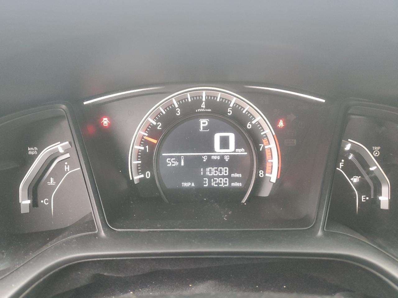 2016 Honda Civic VIN 19XFC2F52GE089491 Copart auction photo, rear end / front end damage thumbnail 9