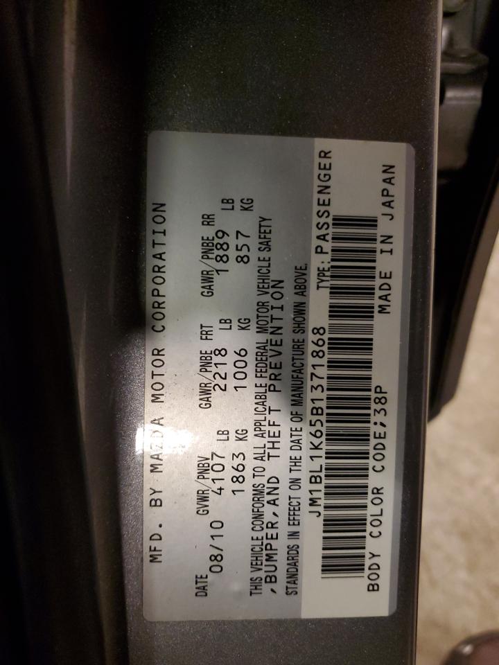 2011 Mazda 3 VIN JM1BL1K65B1371868 Copart auction photo, front end / minor dent/scratches damage thumbnail 12