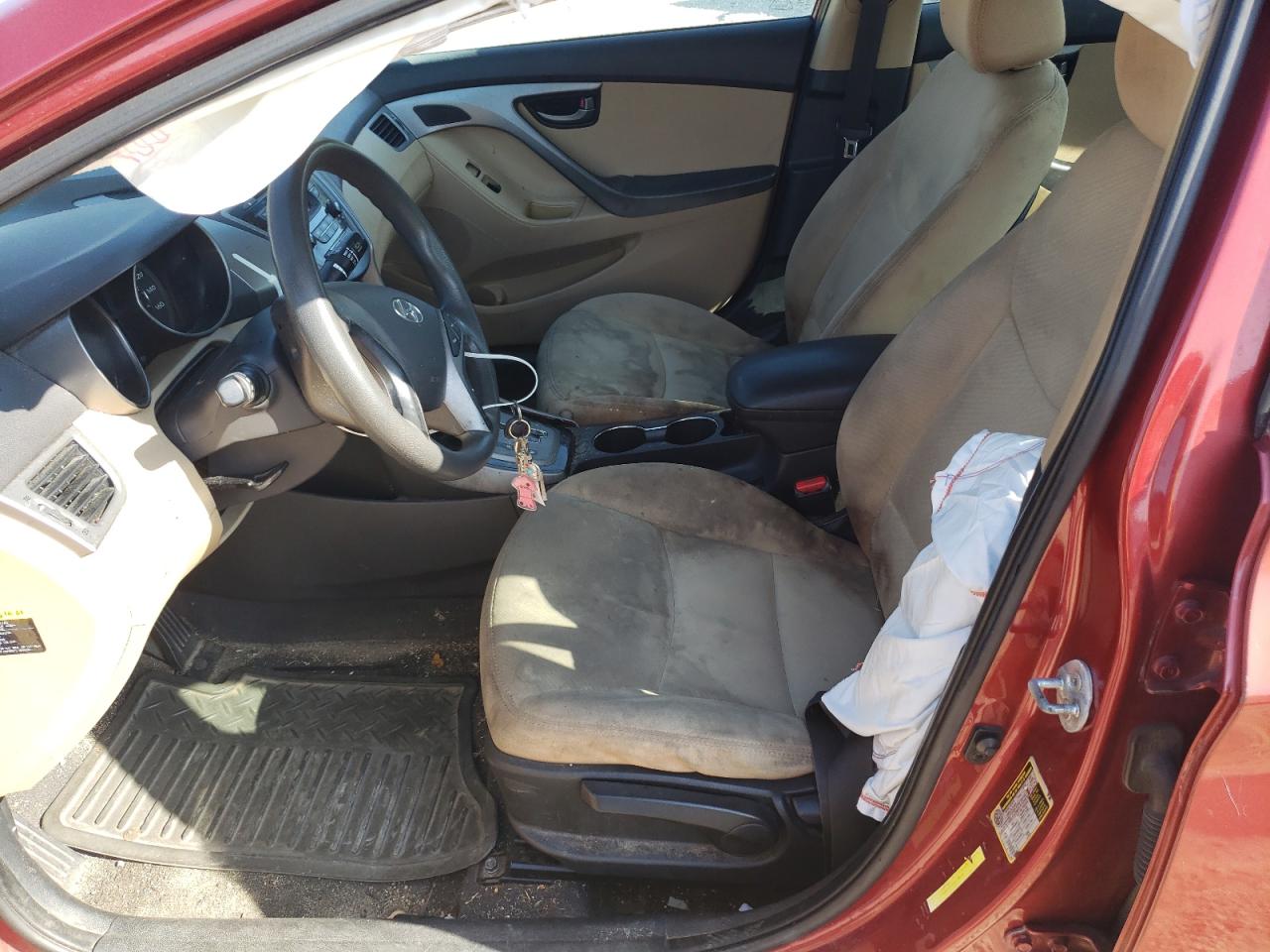 2013 Hyundai Elantra VIN 5NPDH4AE4DH385969 Copart auction photo, front end / minor dent/scratches damage thumbnail 7