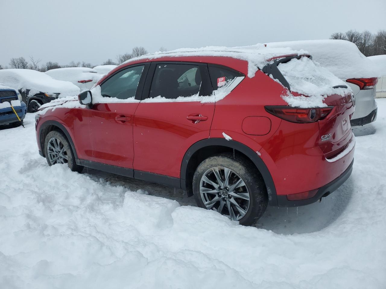 2021 Mazda CX-5 VIN JM3KFBEY7M0343399 Copart auction photo, front end damage thumbnail 2