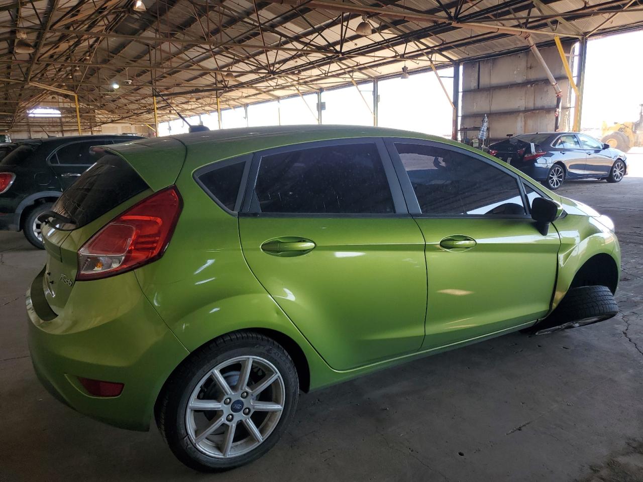 2018 Ford Fiesta VIN 3FADP4EJXJM146836 Copart auction photo, front end damage thumbnail 3