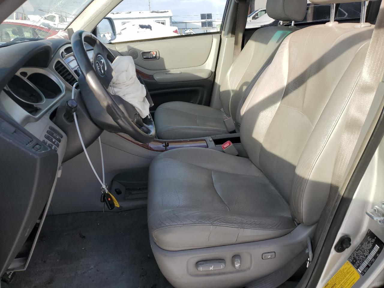 2007 Toyota Highlander VIN JTEEP21A170224727 Copart auction photo, front end / side damage thumbnail 7