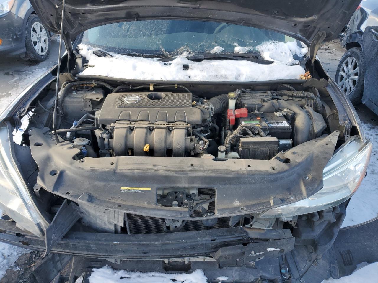 2014 Nissan Sentra VIN 3N1AB7AP2EY331987 Copart auction photo, front end damage thumbnail 11