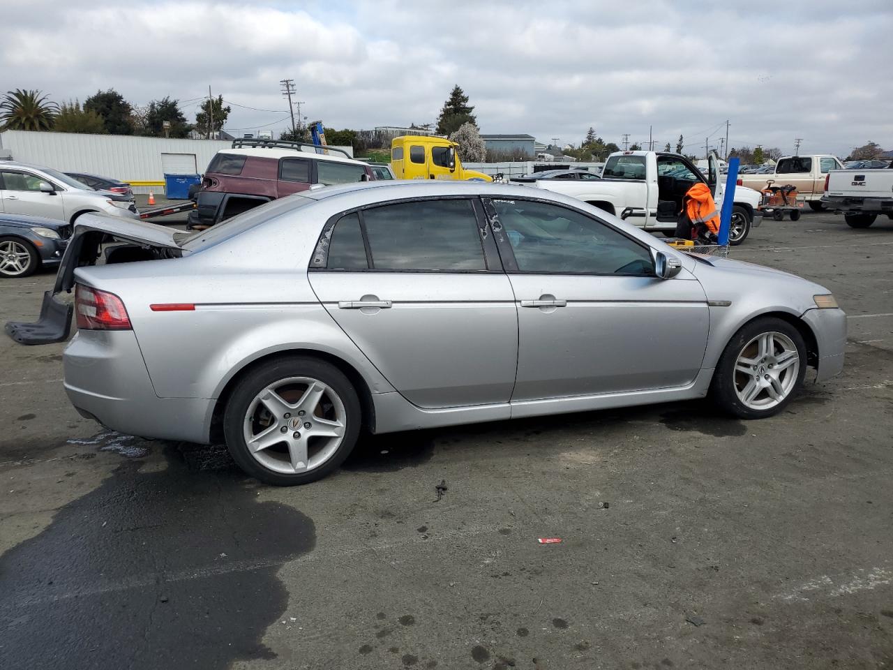 2008 Acura TL VIN 19UUA66278A056079 Copart auction photo, vandalism damage thumbnail 3