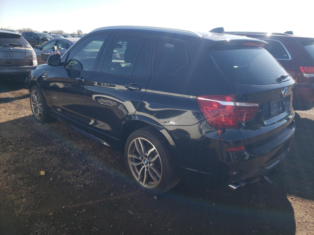 2016 BMW X3 VIN 5UXWX7C55G0S16571 Copart auction photo, side / front end damage thumbnail 2
