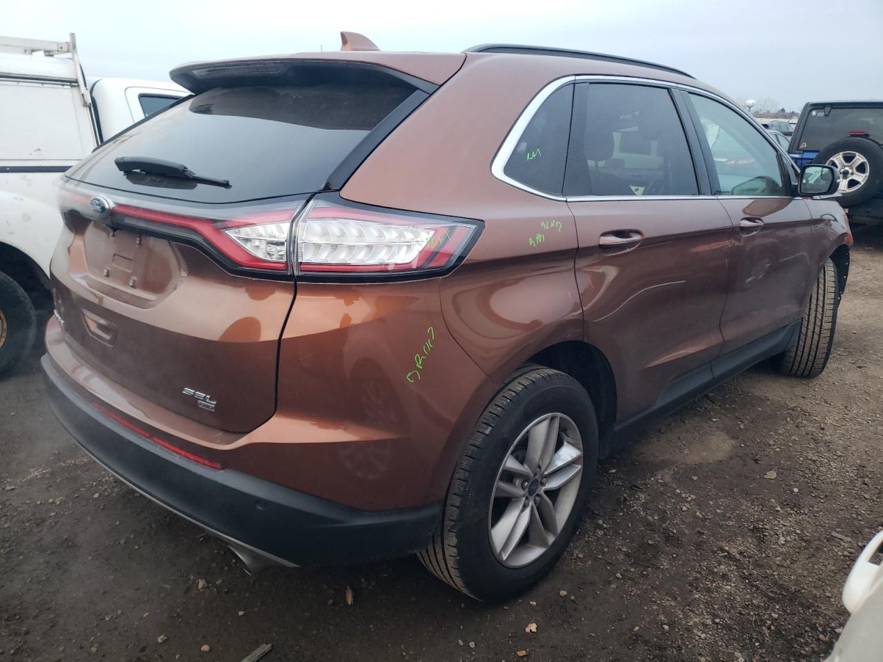 2017 Ford Edge VIN 2FMPK4J80HBC60330 Copart auction photo, front end damage thumbnail 3