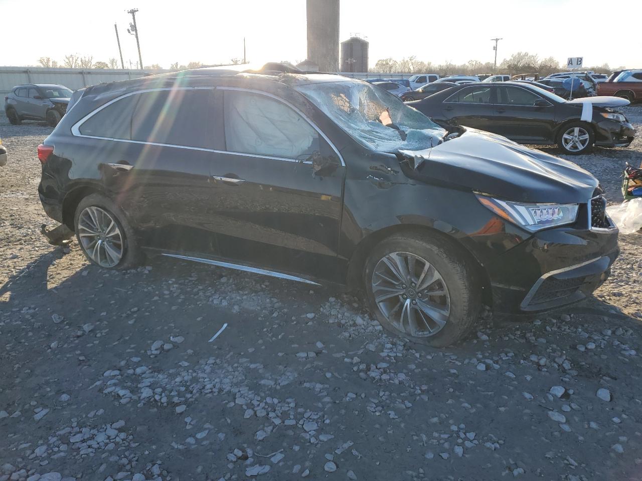 2017 Acura MDX VIN 5FRYD4H73HB022506 Copart auction photo, all over damage thumbnail 4