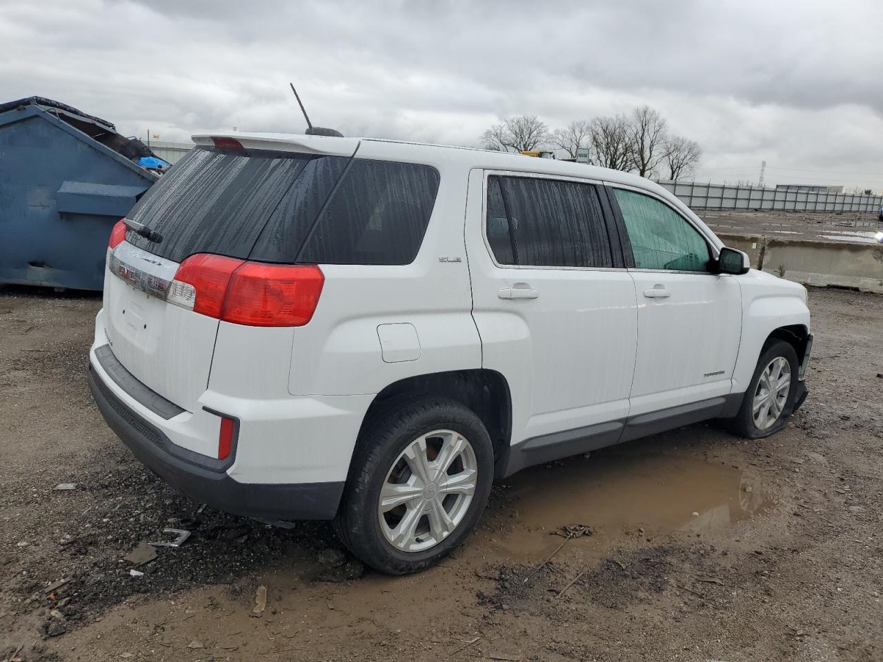 2017 GMC Terrain VIN 2GKALMEK8H6349458 Copart auction photo, front end / side damage thumbnail 3