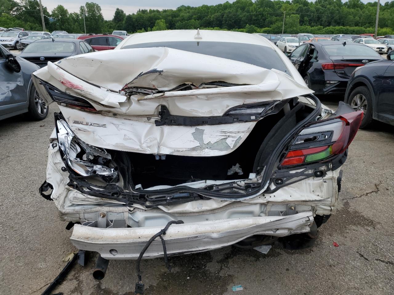 2014 Buick Regal VIN 2G4GT5GX7E9297024 Copart auction photo, rear end damage thumbnail 6