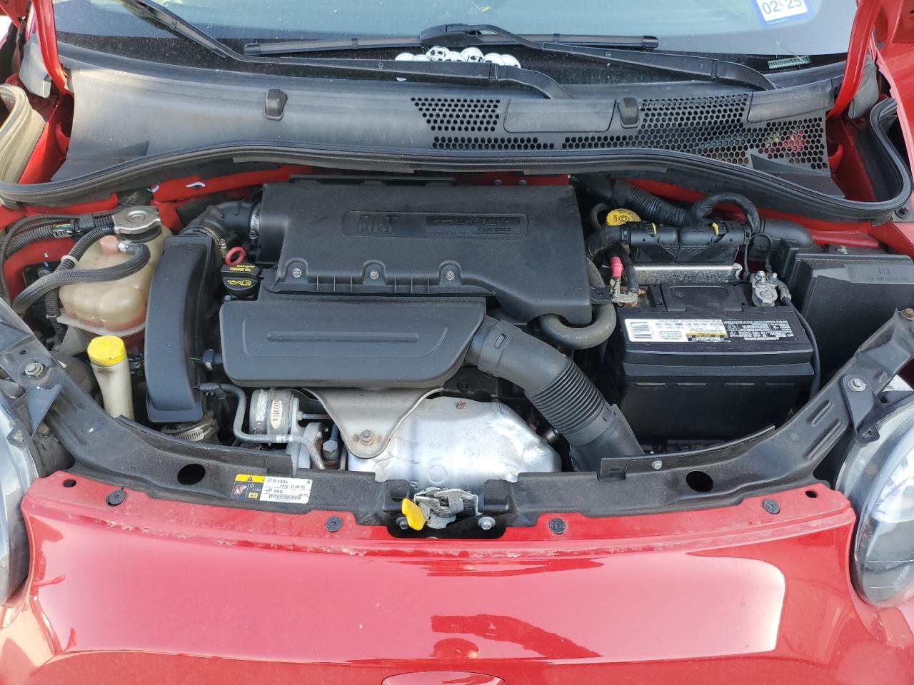 2013 Fiat 500 VIN 3C3CFFHH1DT636111 Copart auction photo, front end / undercarriage damage thumbnail 11