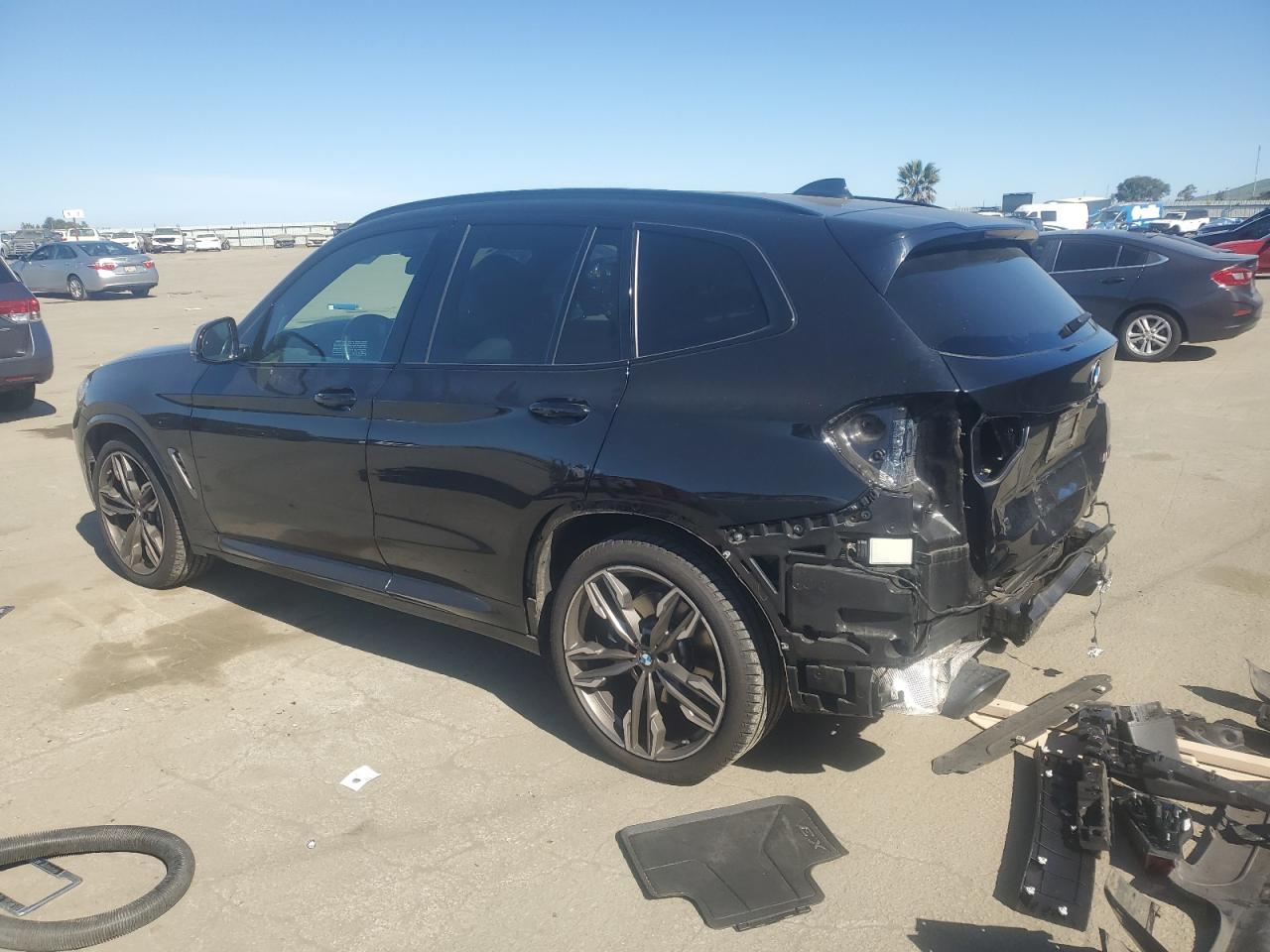 2020 BMW X3 VIN 5UXTY9C01L9B03869 Copart auction photo, rear end damage thumbnail 2