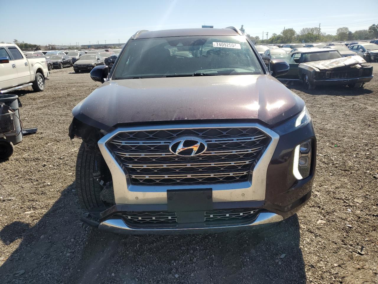 2020 Hyundai Palisade VIN KM8R5DHE2LU065411 Copart auction photo, front end damage thumbnail 5