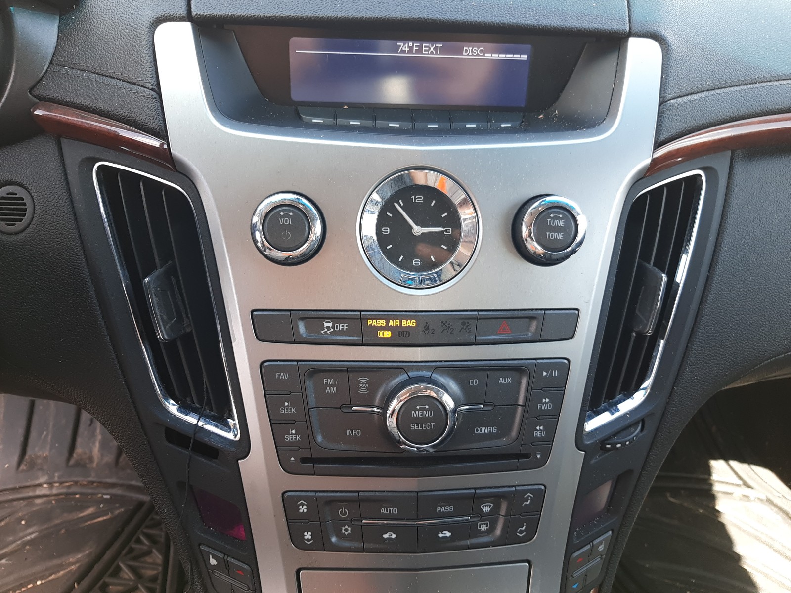 2012 Cadillac CTS VIN 1G6DE5E52C0148243 Copart auction photo, front end damage thumbnail 9