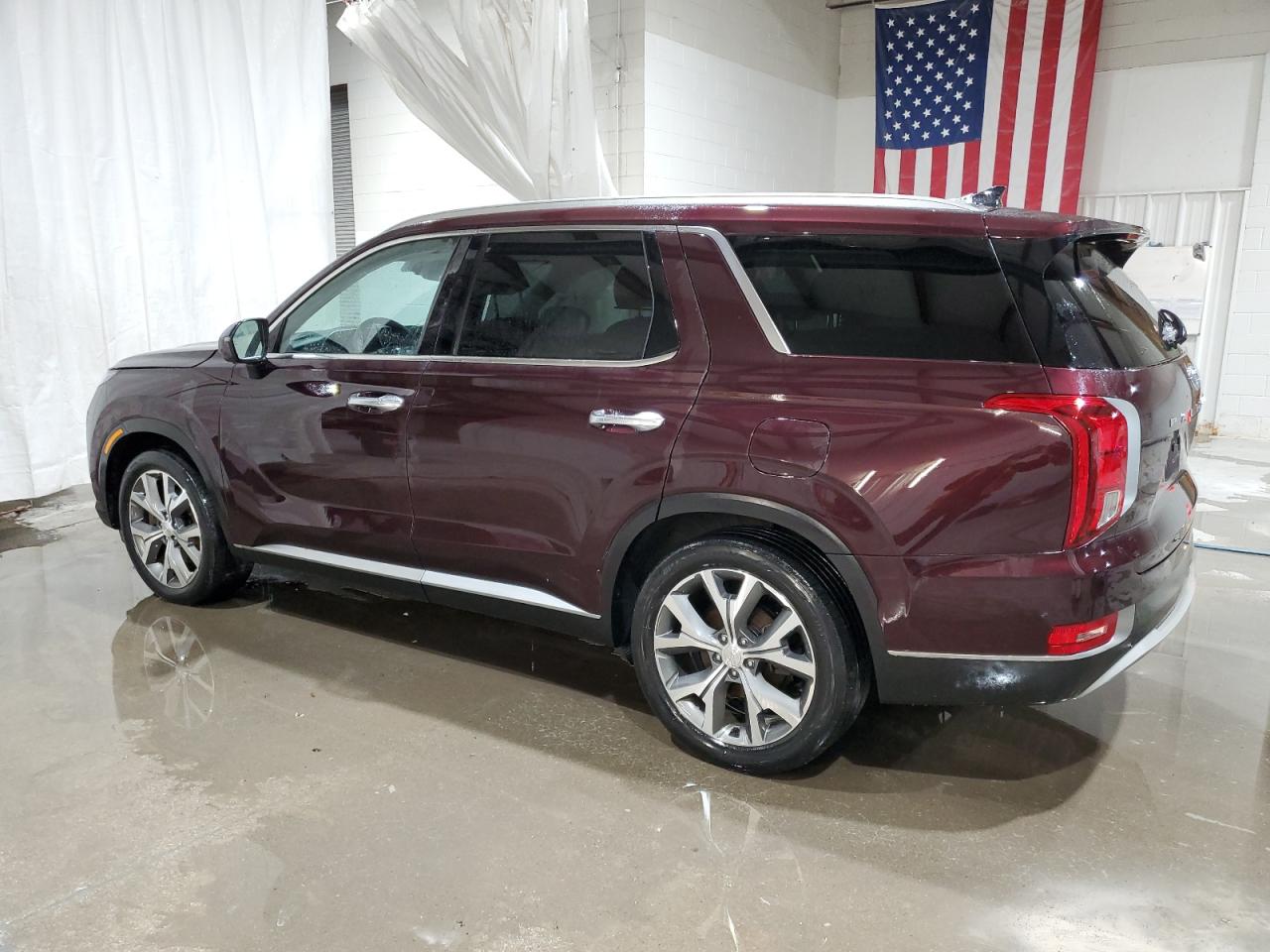 2022 Hyundai Palisade VIN KM8R4DHE8NU436321 Copart auction photo, front end / side damage thumbnail 2