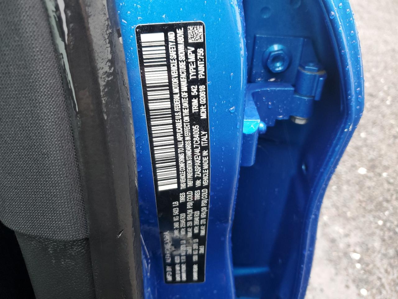 2020 Alfa Romeo Stelvio VIN ZASPAKEV4L7C84005 Copart auction photo, front end damage thumbnail 14