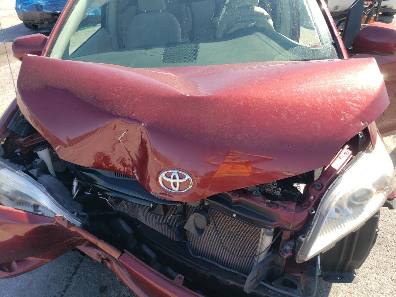2014 Toyota Sienna VIN 5TDKK3DC0ES422542 Copart auction photo, front end / rear end damage thumbnail 12