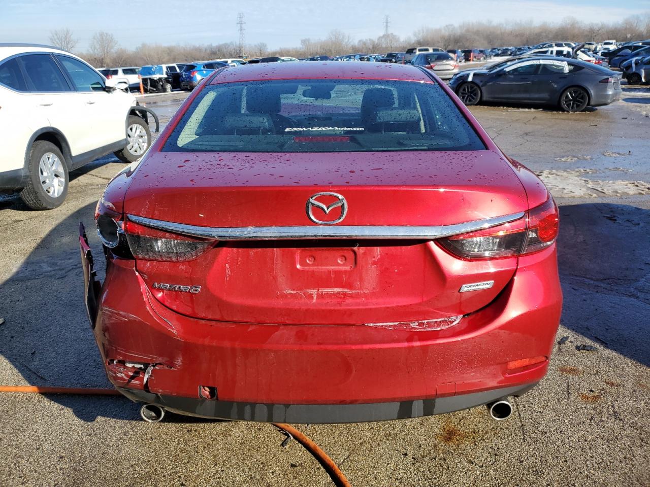 2017 Mazda 6 VIN JM1GL1V54H1118980 Copart auction photo, front end / rear end damage thumbnail 6