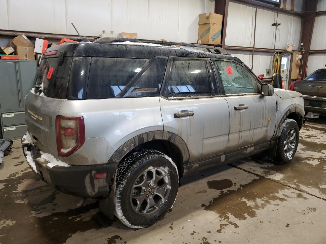 2023 Ford Bronco VIN 3FMCR9D96PRD18050 Copart auction photo, front end / side damage thumbnail 3