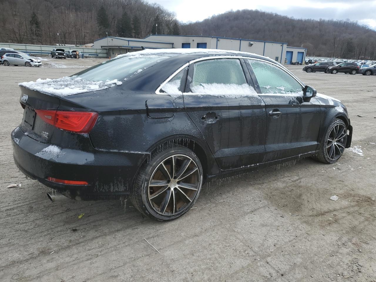 2015 Audi A3 VIN WAUEFGFF0F1134256 Copart auction photo, front end / side damage thumbnail 3