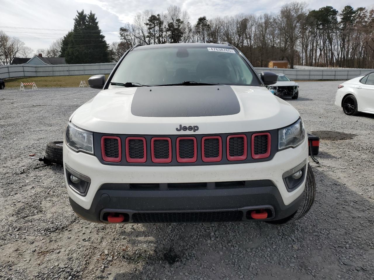 2018 Jeep Compass VIN 3C4NJDDB9JT451440 Copart auction photo, undercarriage / side damage thumbnail 5