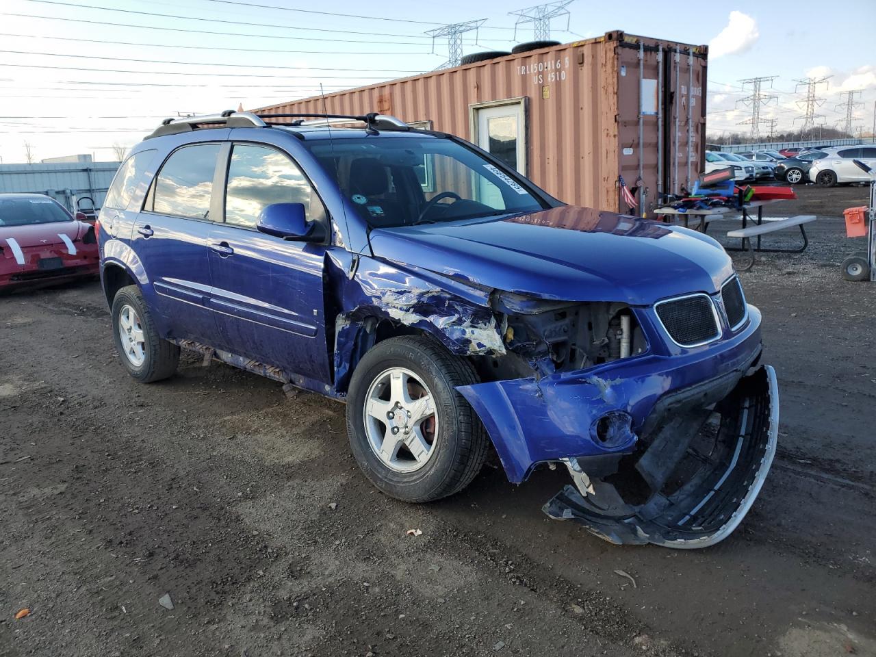 2006 Pontiac Torrent VIN 2CKDL73F666063386 Copart auction photo, front end / side damage thumbnail 4