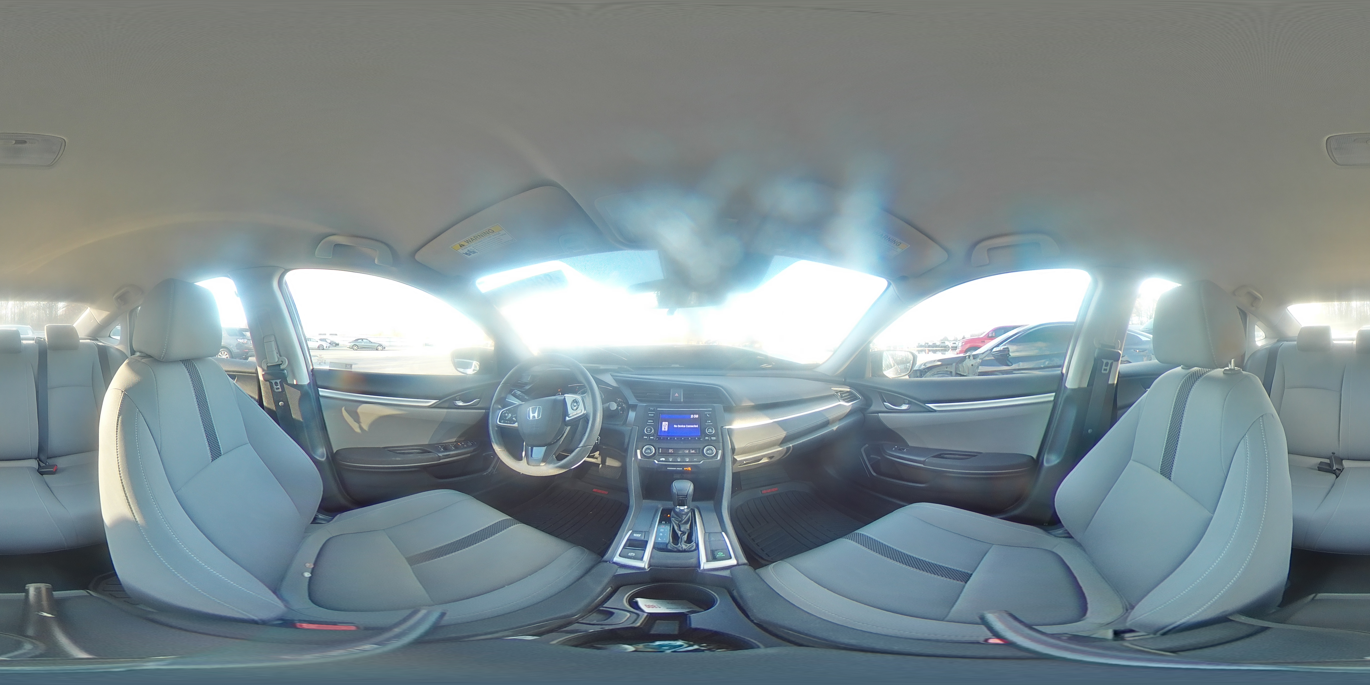 2019 Honda Civic VIN 2HGFC2F67KH547016 Copart auction photo, front end damage thumbnail 12