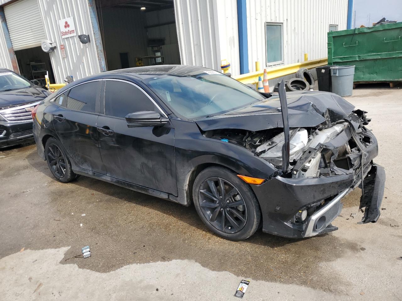 2020 Honda Civic VIN 19XFC1F33LE022708 Copart auction photo, front end damage thumbnail 4