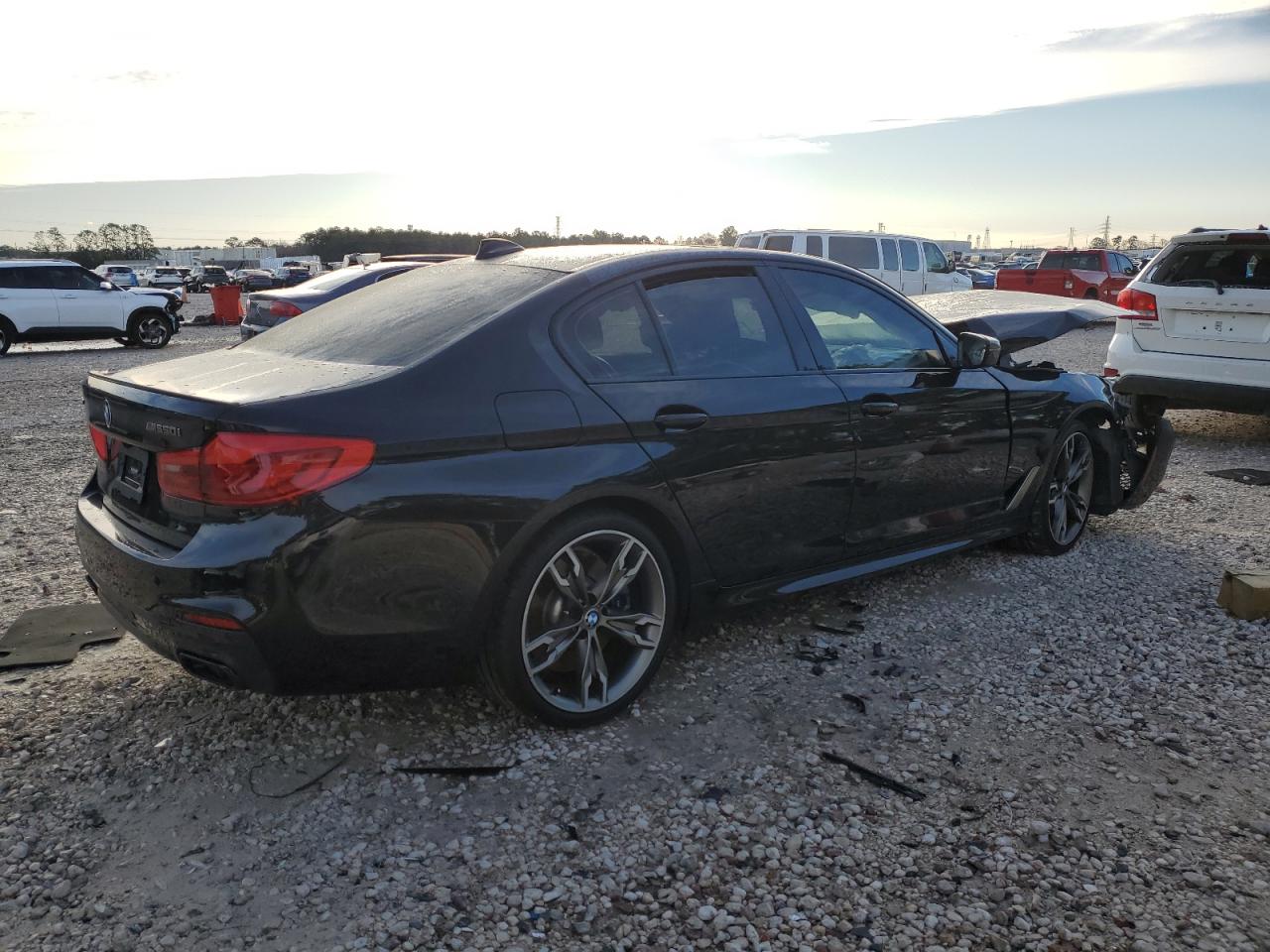 2020 BMW M5 VIN WBAJS7C01LCD23365 Copart auction photo, front end / side damage thumbnail 3