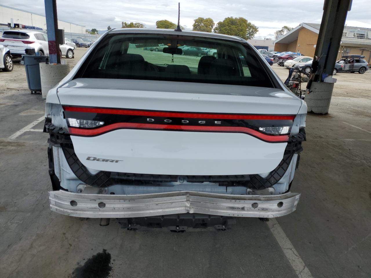 2016 Dodge Dart VIN 1C3CDFAA0GD690593 Copart auction photo, rear end damage thumbnail 6