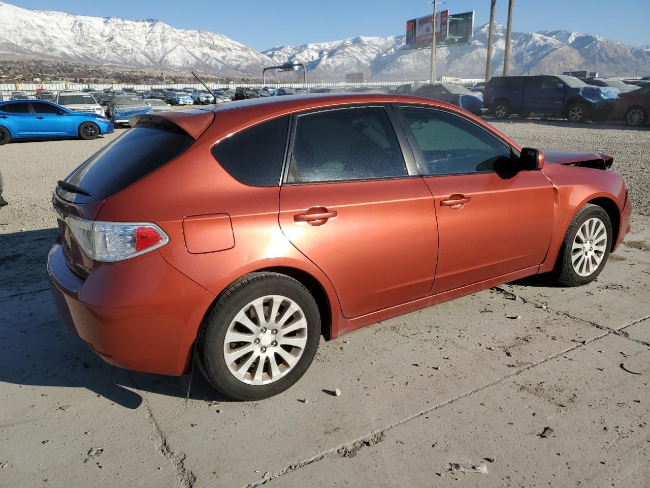 2009 Subaru Impreza VIN JF1GH60699H807149 Copart auction photo, front end / side damage thumbnail 3