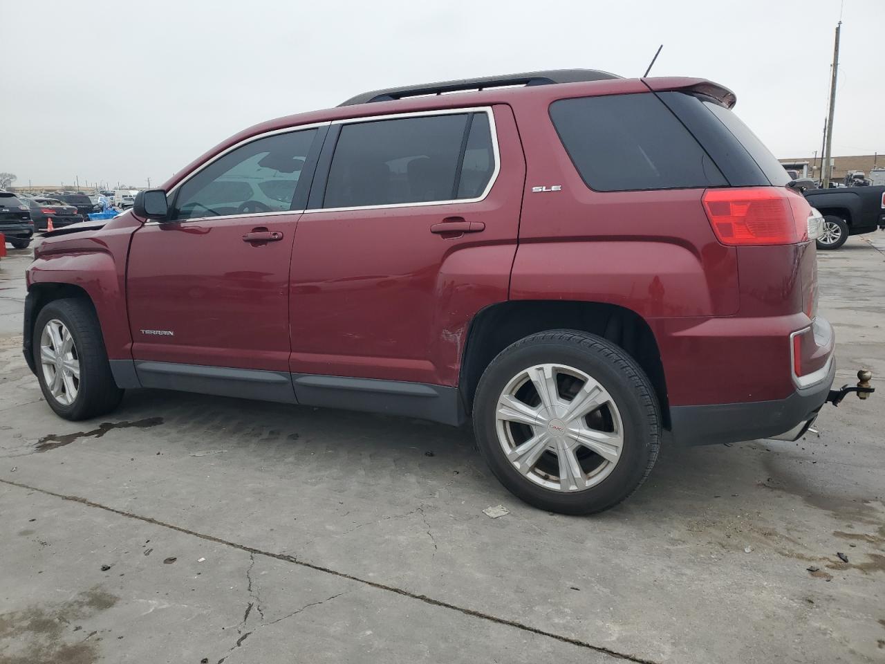 2017 GMC Terrain VIN 2GKFLNE3XH6184405 Copart auction photo, front end / side damage thumbnail 2