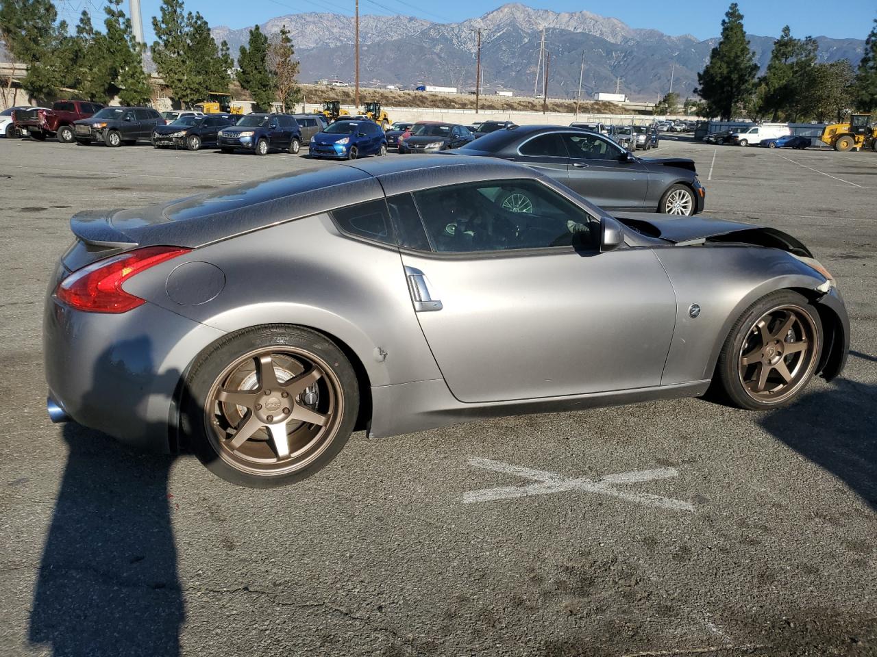 2009 Nissan 370Z VIN JN1AZ44E79M401576 Copart auction photo, front end / side damage thumbnail 3