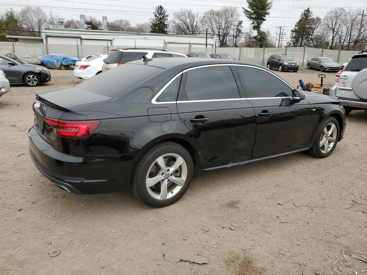 2019 Audi A4 VIN WAUDNAF4XKA108414 Copart auction photo, side / front end damage thumbnail 3