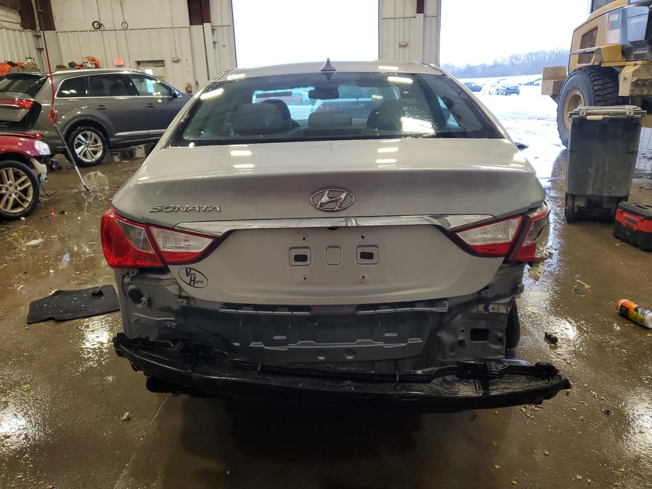 2014 Hyundai Sonata VIN 5NPEB4AC0EH855145 Copart auction photo, rear end damage thumbnail 6