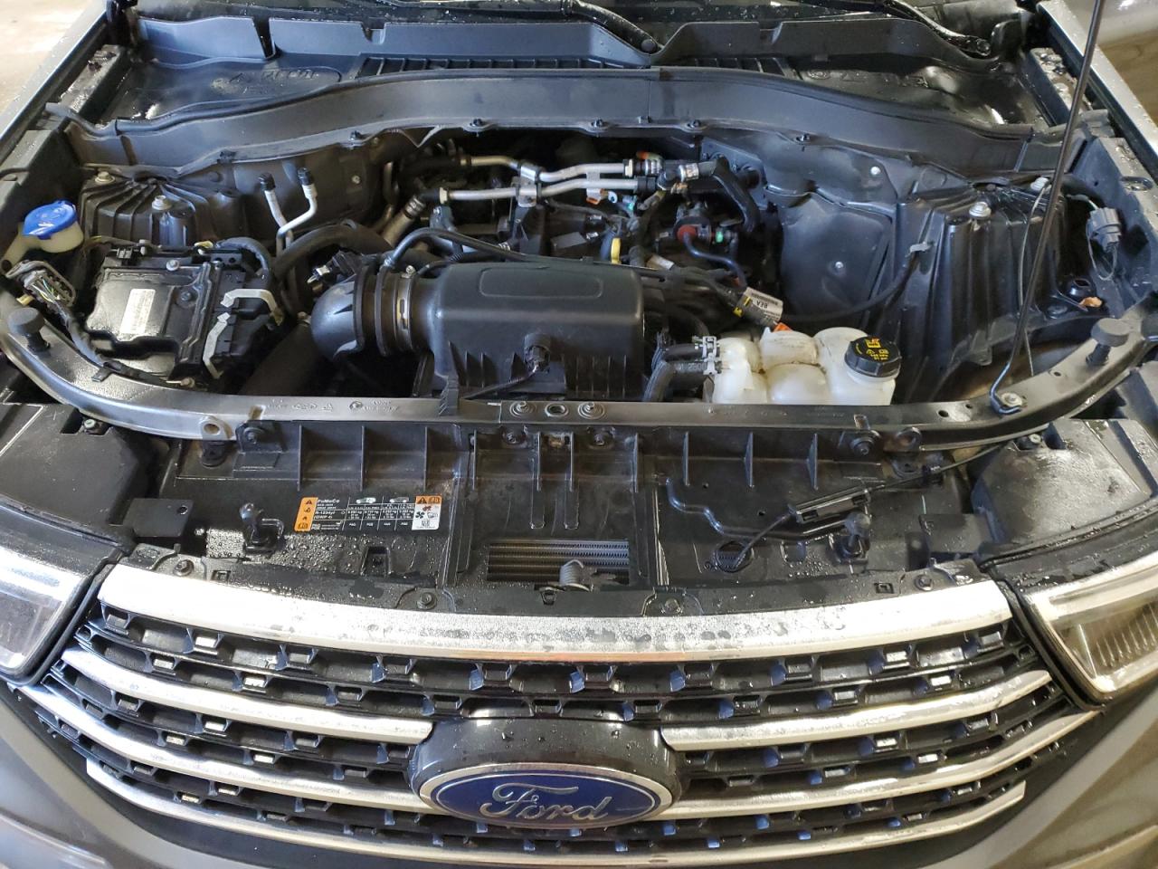 2021 Ford Explorer VIN 1FMSK8DH0MGA29847 Copart auction photo, rear end / stripped damage thumbnail 12