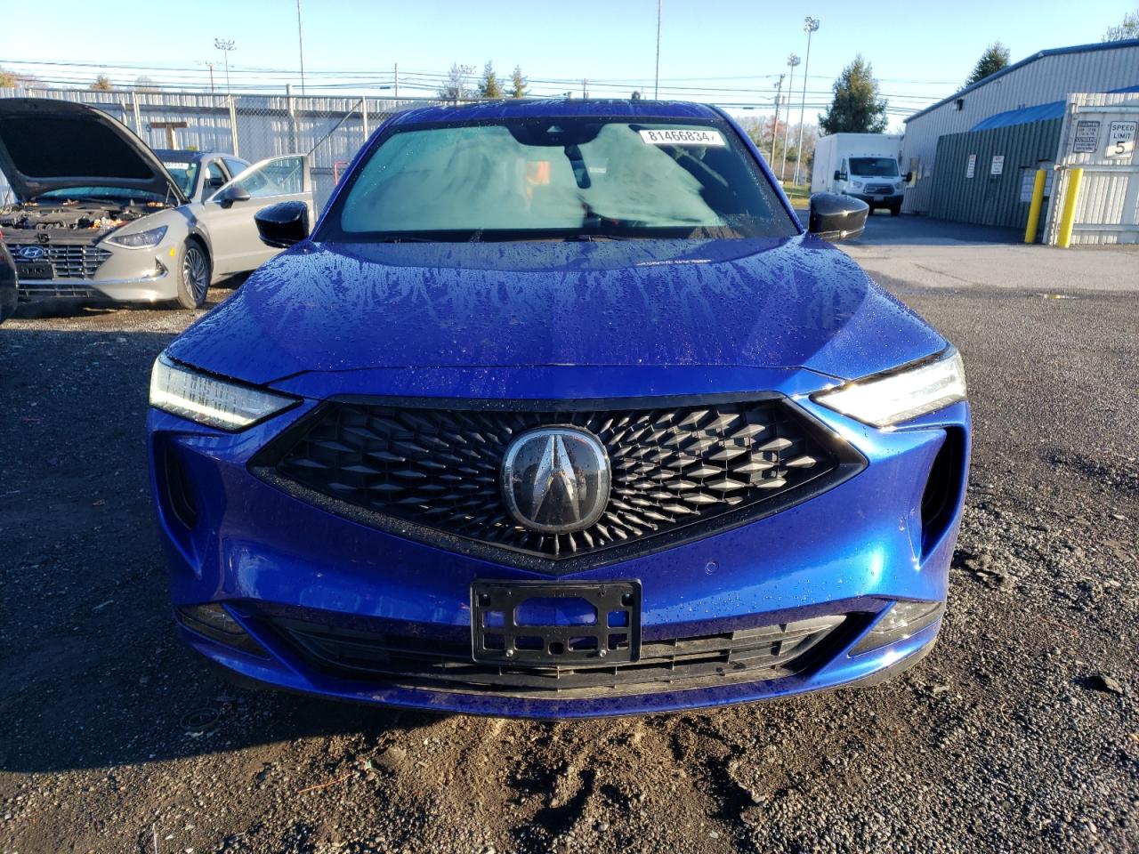 2022 Acura MDX VIN 5J8YE1H02NL046001 Copart auction photo, rear end / side damage thumbnail 5