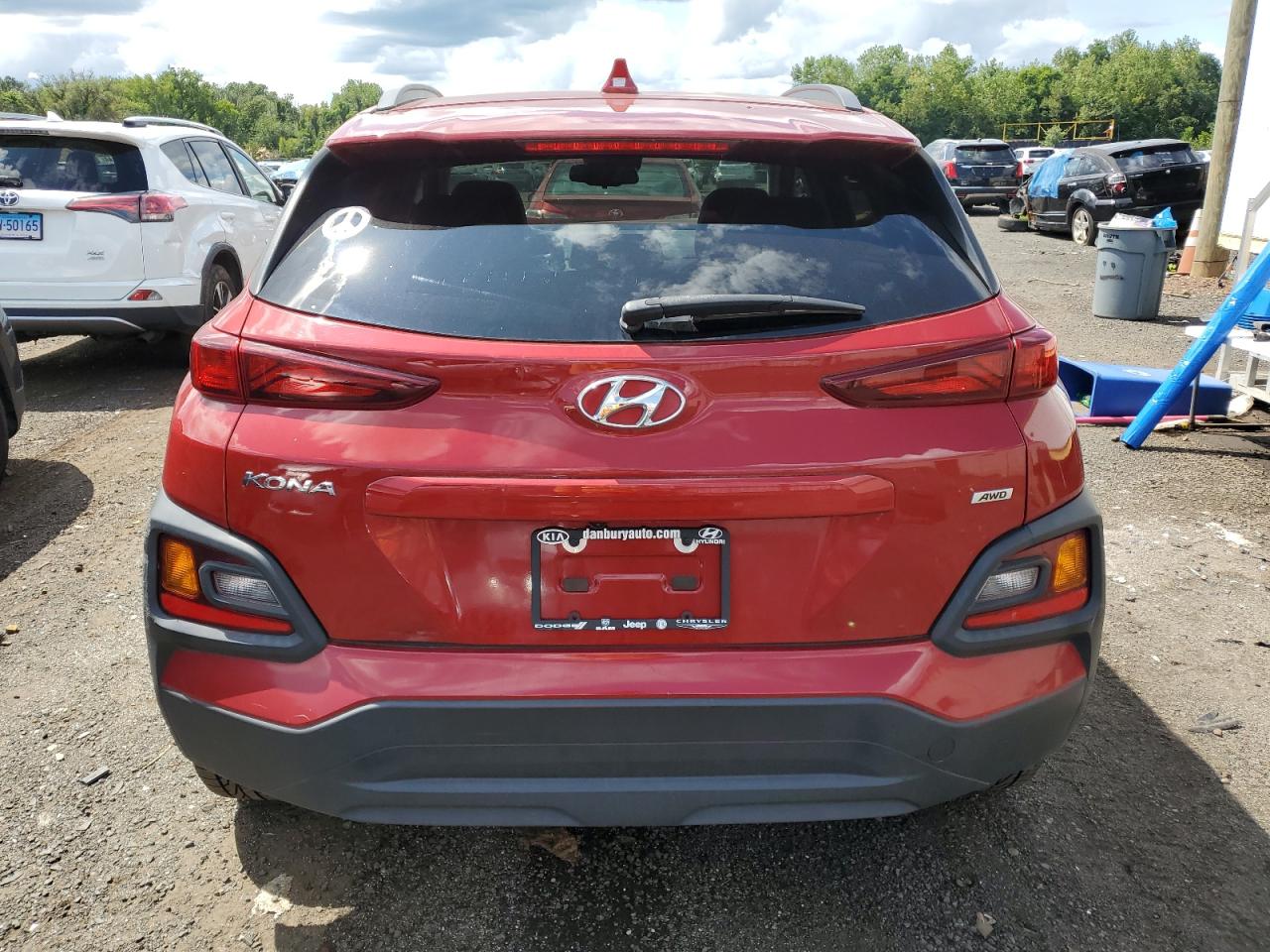 2019 Hyundai Kona VIN KM8K6CAA6KU356427 Copart auction photo, front end damage thumbnail 6