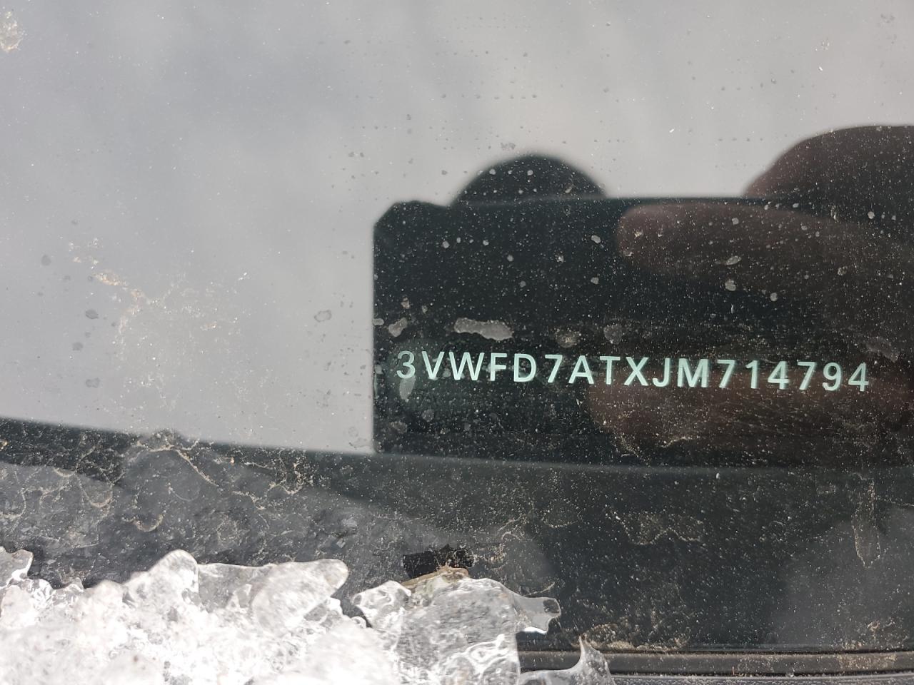 2018 Volkswagen Beetle VIN 3VWFD7ATXJM714794 Copart auction photo, front end damage thumbnail 12