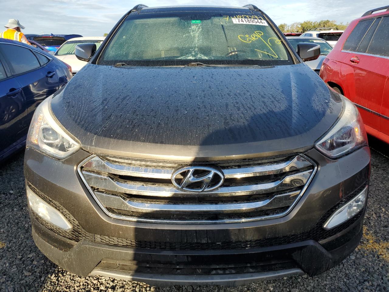 2014 Hyundai Santa Fe VIN 5XYZU3LB8EG176726 Copart auction photo, water/flood damage thumbnail 5