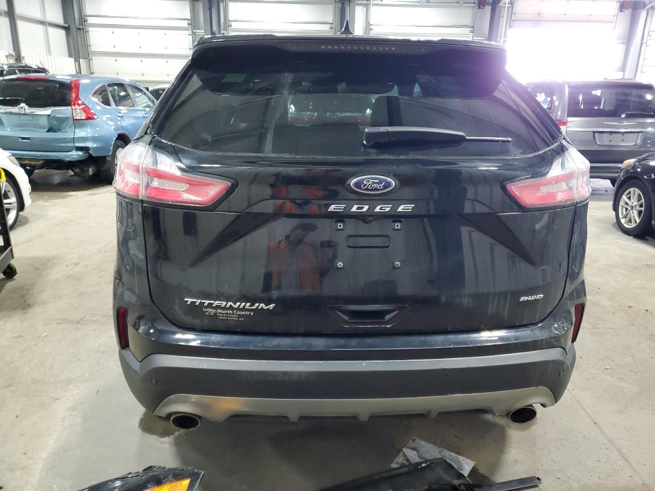 2022 Ford Edge VIN 2FMPK4K93NBA51988 Copart auction photo, front end / side damage thumbnail 6