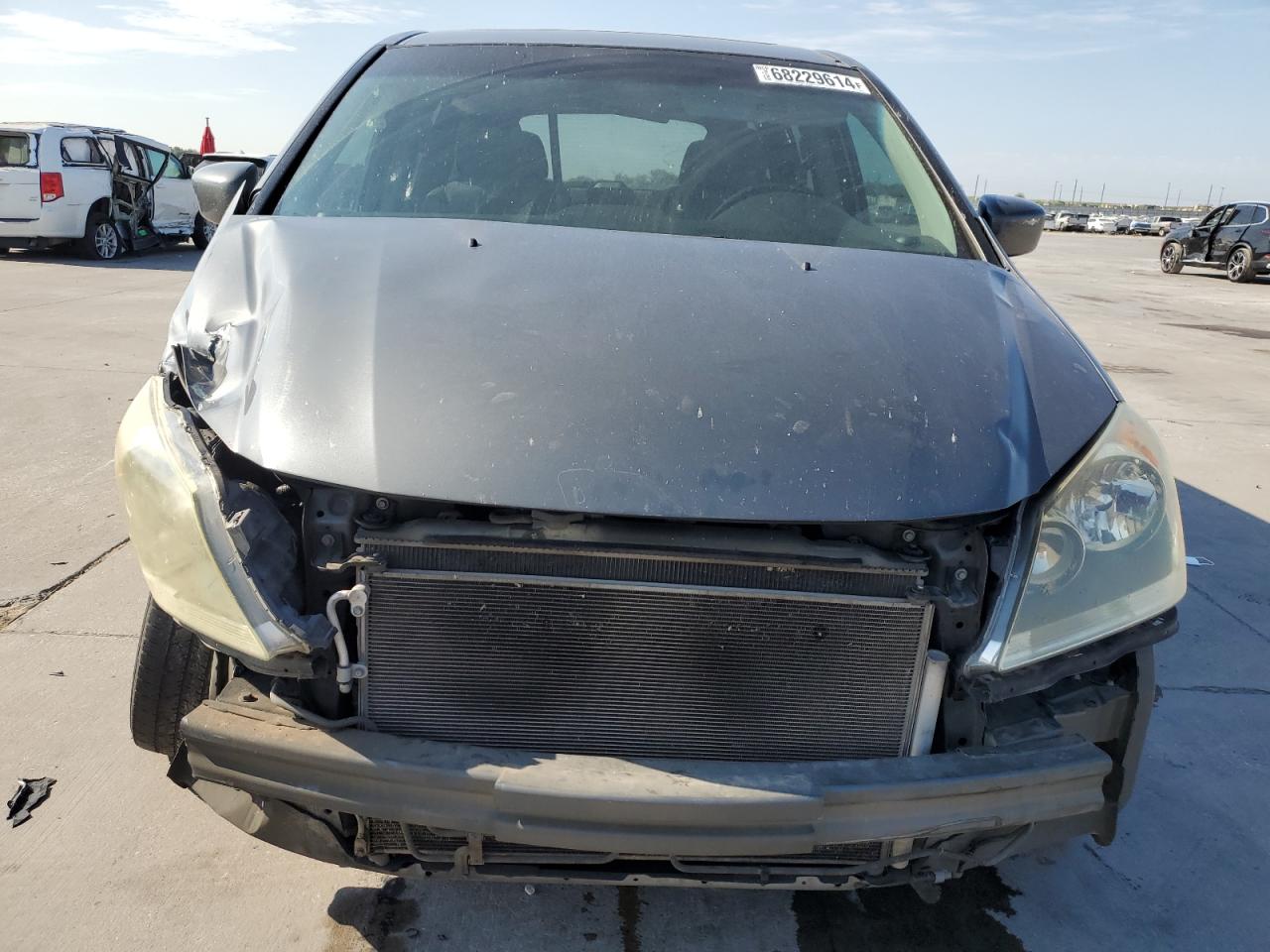 2008 Honda Odyssey VIN 5FNRL387X8B405863 Copart auction photo, front end / rear end damage thumbnail 5