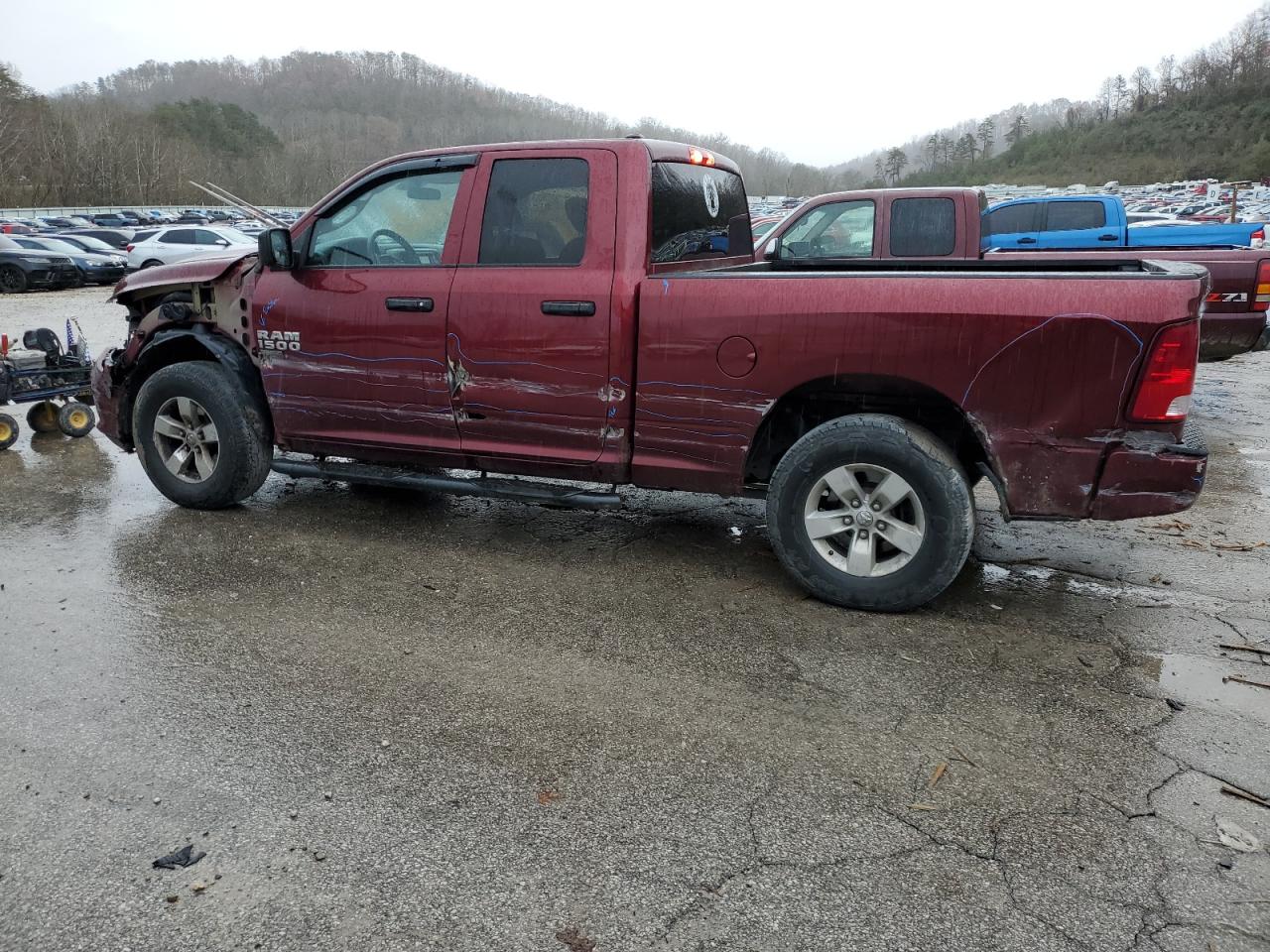 2019 RAM 1500 VIN 1C6RR7FG4KS506617 Copart auction photo, all over damage thumbnail 2