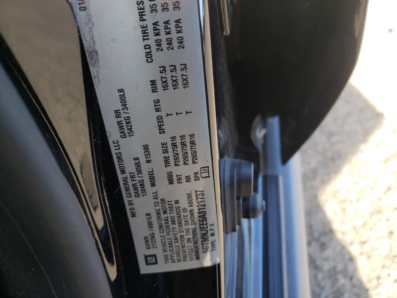 2010 Hummer H3 VIN 5GTMNJEE6A8121737 Copart auction photo, side damage thumbnail 15